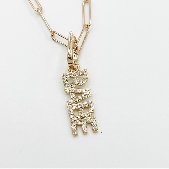 𝅺gold layering BABE necklace with ball chain - Picture 6 of 8